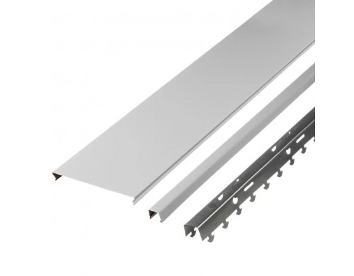 Реечный потолок Албес 1,7х1,7 м 150AS белый жемчуг комплект