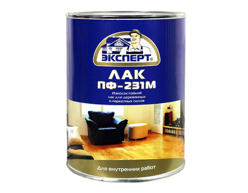 Лак ЭКСПЕРТ ПФ-231М паркетный глянц, 0,8кг