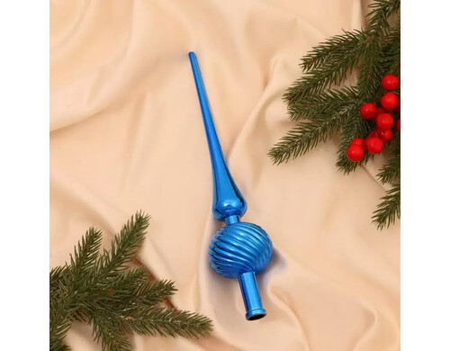 Елочная верхушка Зимнее волшебство Классика полосы Р00012810 1 шт. голубой