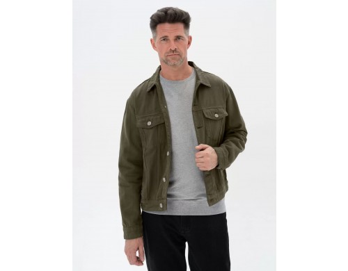 Джинсовая куртка мужская Великоросс JJ хаки 50/169-179 RU