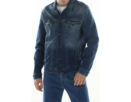 Джинсовая куртка мужская Tommy Jeans DM0DM10244 синяя L