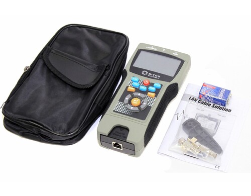5bites Сетевой тестер кабеля UTP/FTP/STP RJ45, TEL RJ11/12, BNC, рефлектометр TDR, LCD LY-
