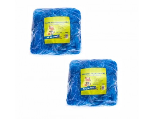 Комплект Бахилы Ай да Лис! 14х40 см 100 пар