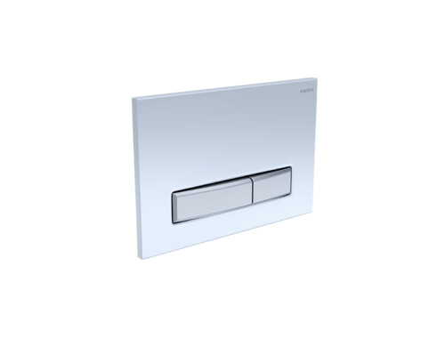 Панель смыва для инсталляции Aquatek Slim 009A-2, белый глянец/хром KDI-0000030