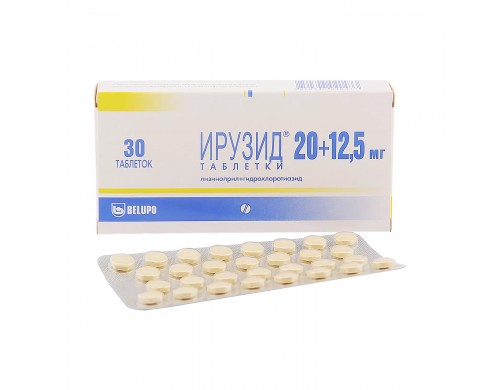 Ирузид таблетки 20 мг+12,5 мг 30 шт.