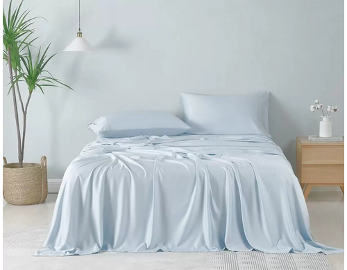 Пододеяльник Maktex из тенселя 175 х 215 Голубой Элис