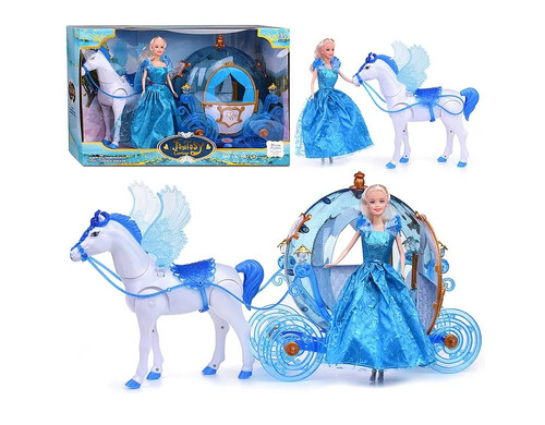 Карета 289A "Рождество" с лошадкой, в коробке