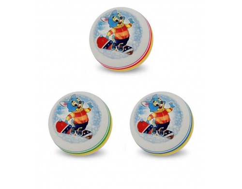 Мяч Мячи Чебоксары150 мм. Заяц на сноуборде в ассортименте