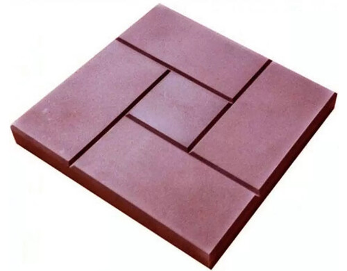 Плитка тротуарная  Калифорния красная 300х300х30мм КЛАСС ЭКОНОМ