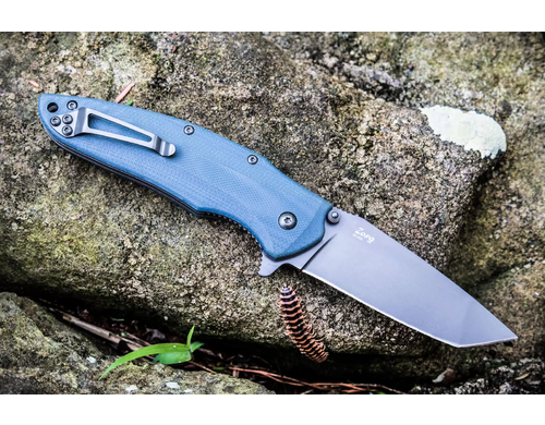 Складной нож Kizlyar Supreme Zorg D2 Gray Titanium