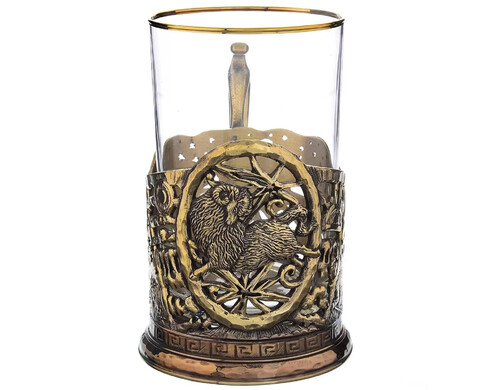 Подстаканник латунный "Знаки Зодиака. Овен"