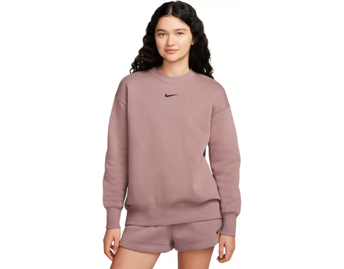 Свитшот женский Nike W NSW PHNX FLC OS CREW розовый XS