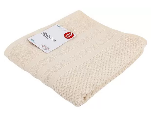 Полотенце Actuel бежевое, 50х90 см, 550 г