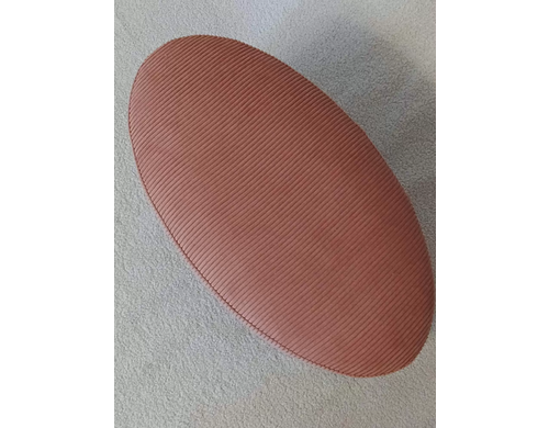 Банкетка ДА Овал 58х32х36см, терракот вельвет