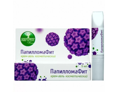 Крем-гель ПапилломаФит от папиллом и бородавок Алфит Плюс 5 мл/ Удаление бородавок