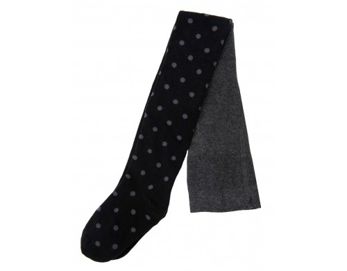 Колготки трикотажные для девочек PlayToday, черный,темно-серый, 110-116