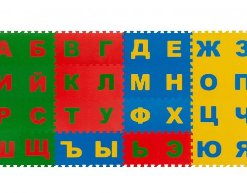 Коврик-пазл детский ECO COVER Русский алфавит 25х25 см. 32 дет. 25МПД2/Р