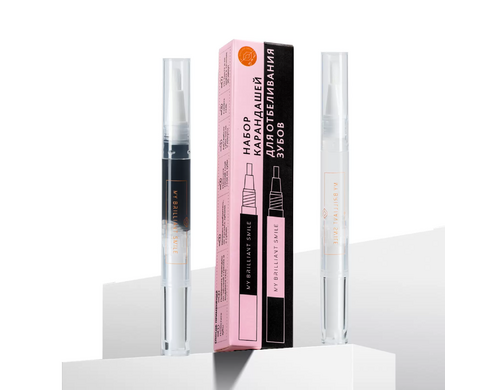 Отбеливающий карандаш My Brilliant Smile для зубов Black & White,  2 шт