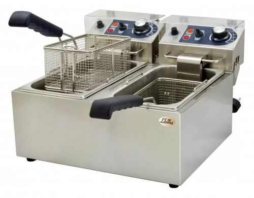 Фритюрница Liloma FLT 4+4 серебристый