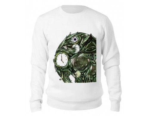 Свитшот унисекс Printio Череп белый S