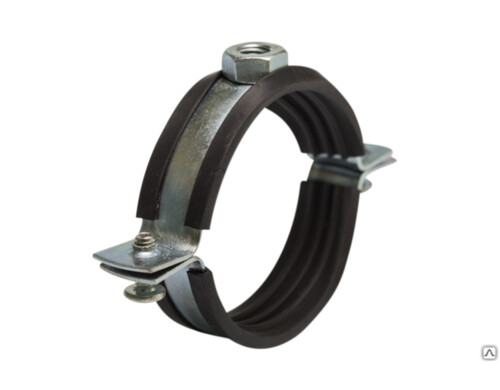 Хомут сантехнический 4' (110-116 мм) гайка М10 | код 1109 | ПрофСан ( 1шт. )