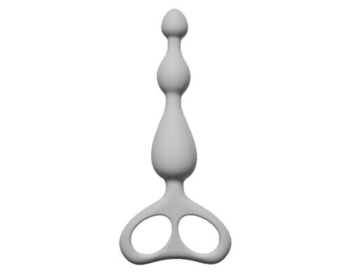 Анальная цепочка ultimate beads grey 13 см