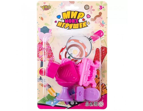 Набор мебели для куклы Yako Ванная комната, 6 предметов