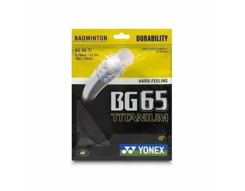 Струна для бадминтона Yonex 10m BG-65Ti, Black