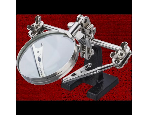 Держатель-зажим ОНЛАЙТ 90 052 с лупой Третья рука