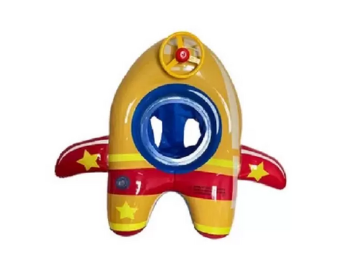 Надувной детский круг для плавания с ножками Boat