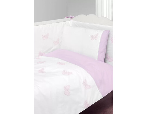 Чехол для бампера BOVI БАБОЧКИ, р-р: 45x195см, белый/лаванда