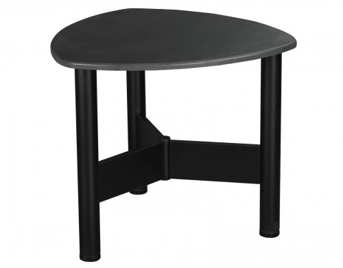 журнальный стол Саут 1Д мини чёрный/серый бетон