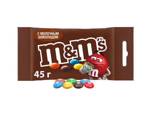 Драже M&M's с молочным шоколадом 45 г
