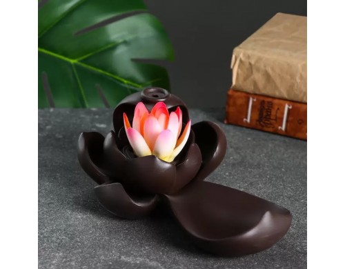 Набор благовоний на подставке "Два лотоса" 12х17х7см