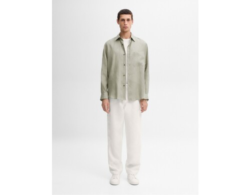 рубашка мужская Massimo Dutti 8411/840-I2024 зеленая XXL