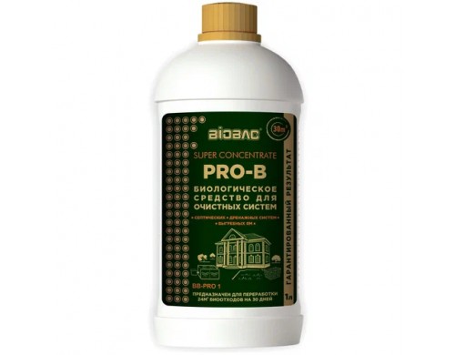 Концентрированное биологическое средство для очистных систем Super Concentrate BB-PRO 30 БиоБак BIOBAC