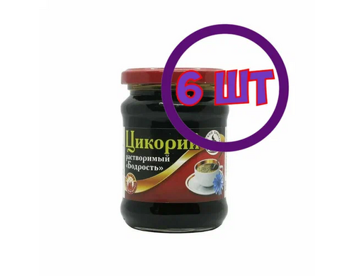 Цикорий Русский цикорий Бодрость растворимый жидкий экстракт, стекло 330 г (комплект 6 шт.) 5900173