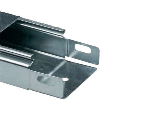 Лоток неперфорированный быстрый монтаж ЛГ(М)100х100, 1,2мм., L=2500 (цинк)